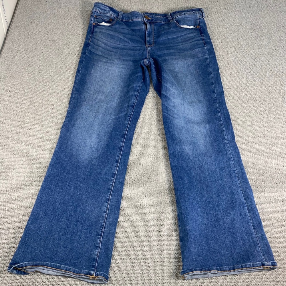 American Eagle Favorite Boyfriend Jeans Womens 20 Long Blue Denim 38x31 Stretch